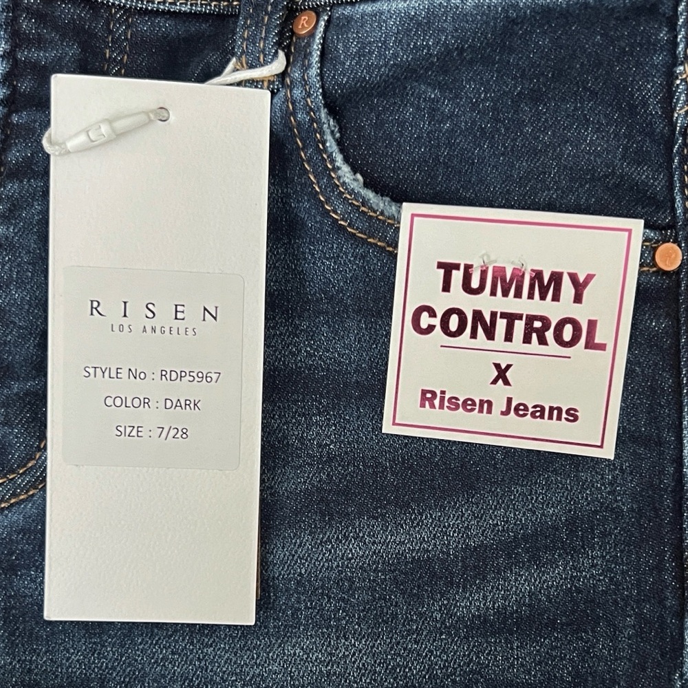 NWT Risen Tummy Control High-Rise Flare Leg Jeans - Picture 4 of 5